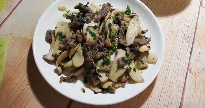 Thịt Bò và Nấm Xay